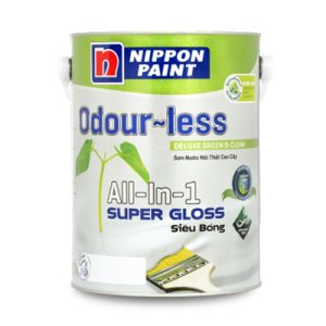 Sơn nội thất Nippon Odour-less All-in-1 Siêu Bóng